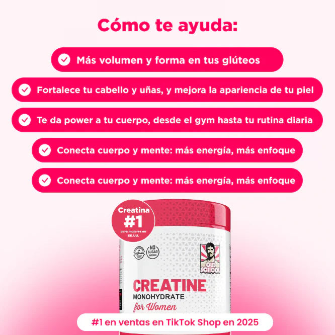Creatina Monohidrato para mujeres