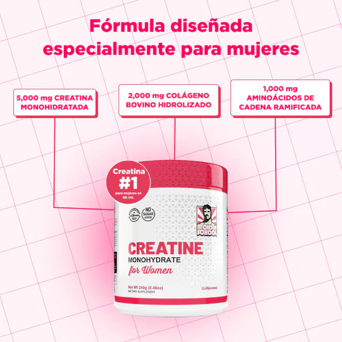 Creatina Monohidrato para mujeres