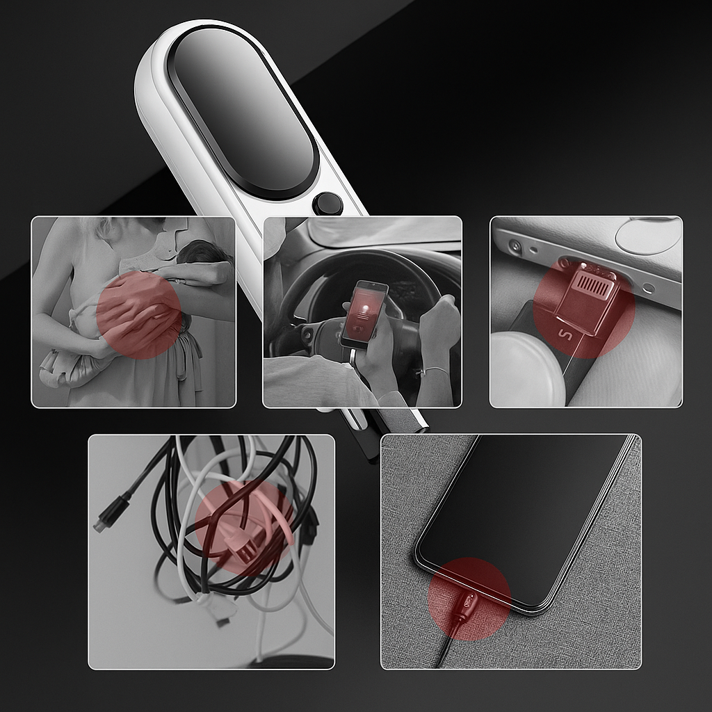 Triomag™ - Cargador Portatil Llavero 3 En 1