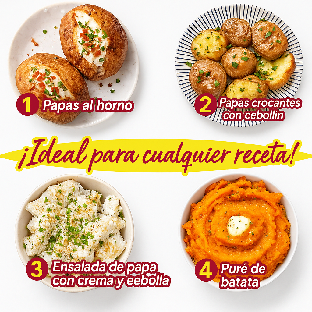 PapaExpress™ Papas listas en solo 4 minutos, esponjosas y llenas de sabor