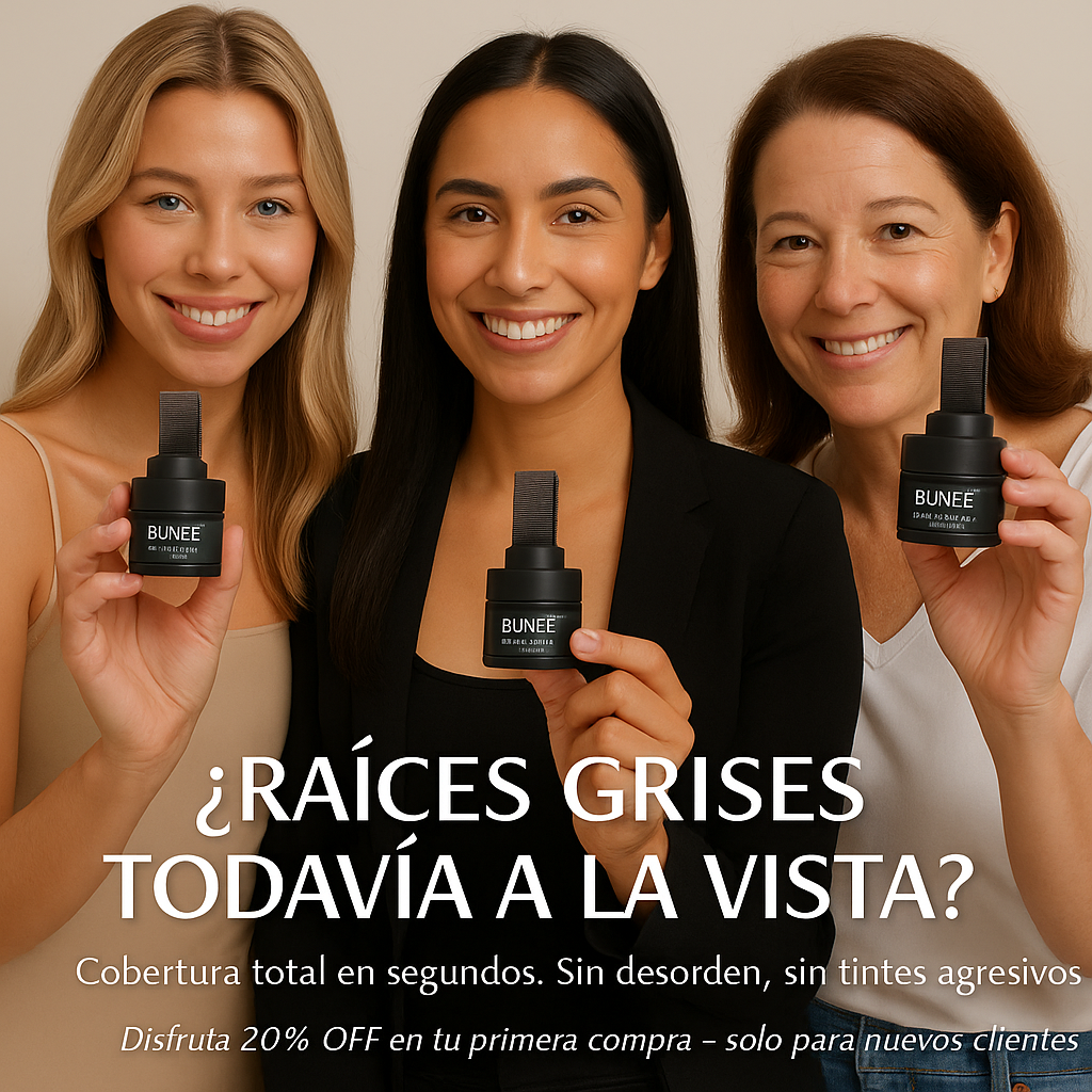 Corrector de Raíz Bunee™ — ¡Raíces Perfectas en Segundos, Sin Ir al Salón!