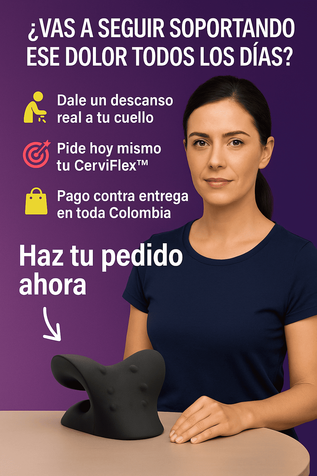 CerviFlex™ Alivio, postura y descanso en solo 10 minutos al día