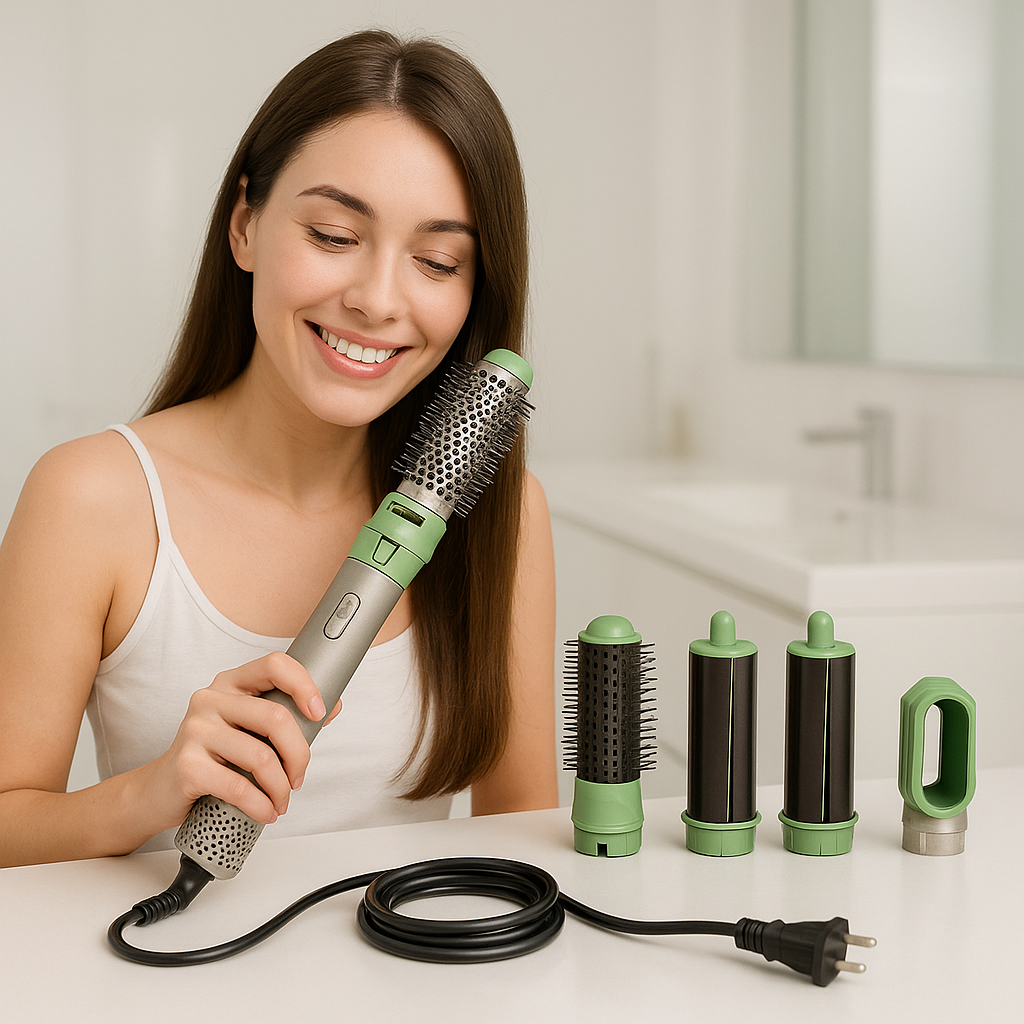 Set Profesional 5 en 1: Secado, Moldeo y Brillo con Aguacate