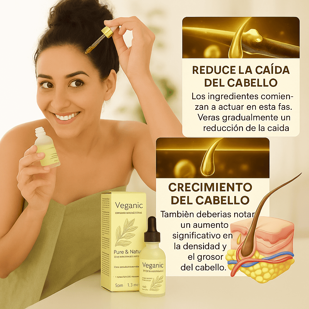 Aceite capilar vegano™ | Activa hasta un 91 % del crecimiento del cabello en 7 días