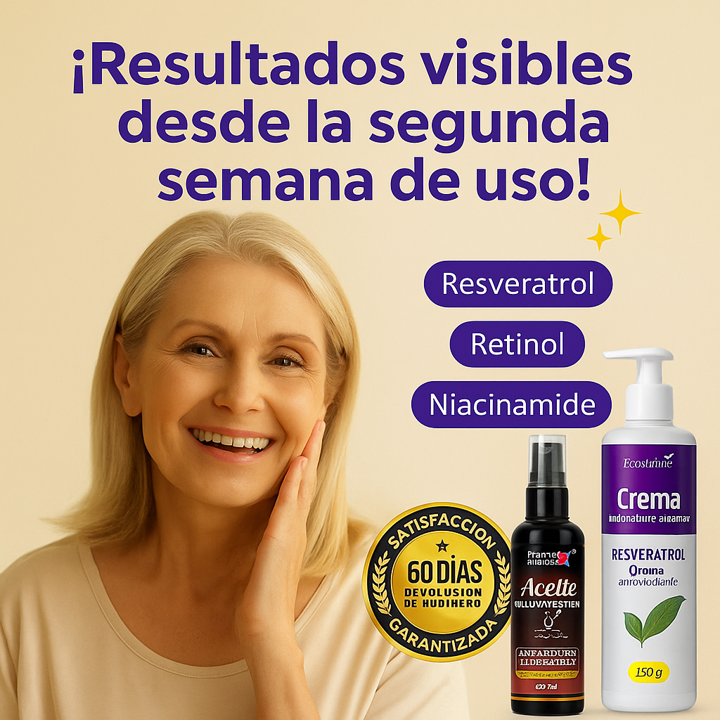 Maxiplux™- Combo Crema + Aceite Antienvejecimiento