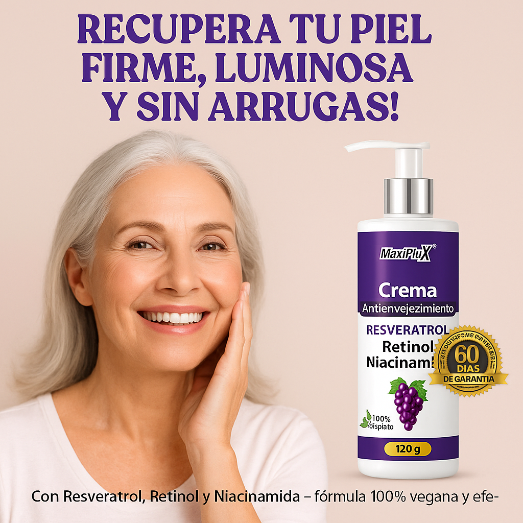 Maxiplux™- Combo Crema + Aceite Antienvejecimiento