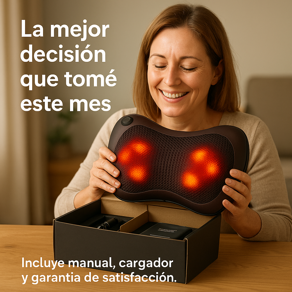 Serenik™- Almohada Masajeadora Con Infrarrojo + masajeador de pies