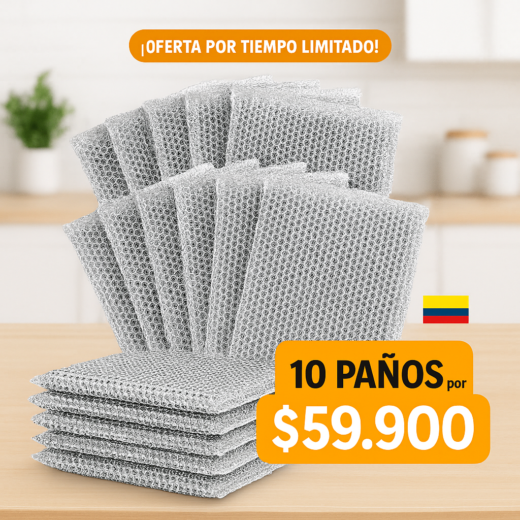 CleanPro – Paños mágicos que eliminan grasa X 10 unidades + PDF de 100 recetas GRATIS con tu compra