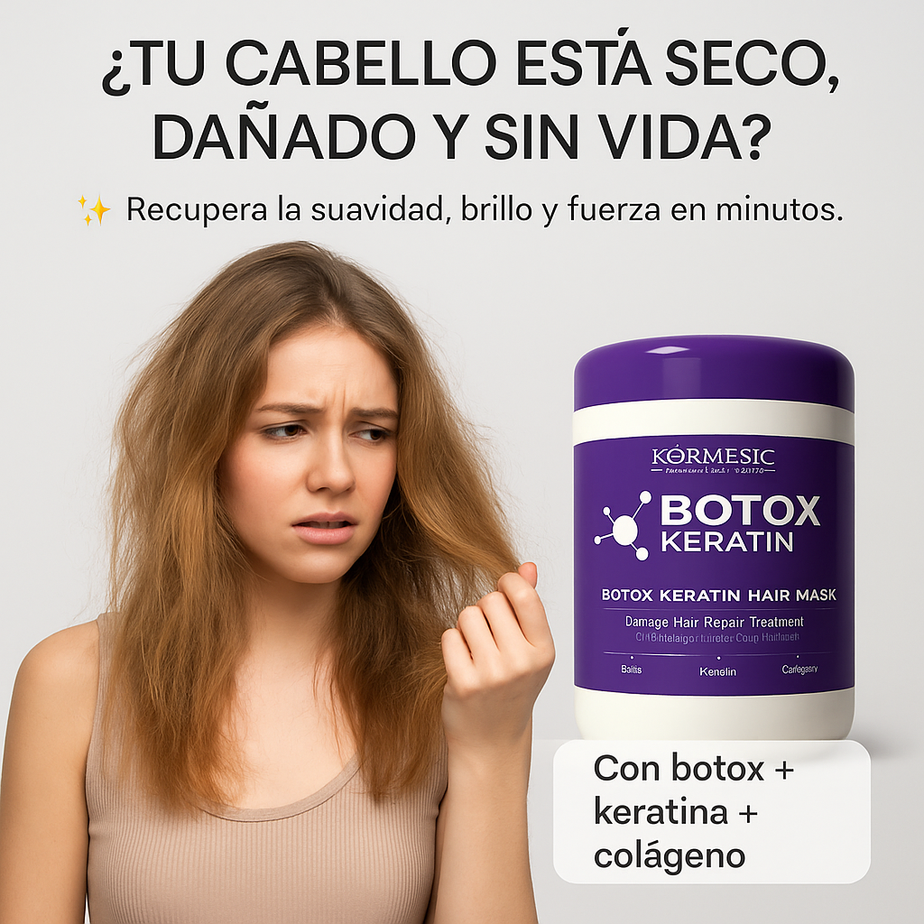 Kormesic Keratin + Botox – Reparación Capilar Profunda (500 ml)