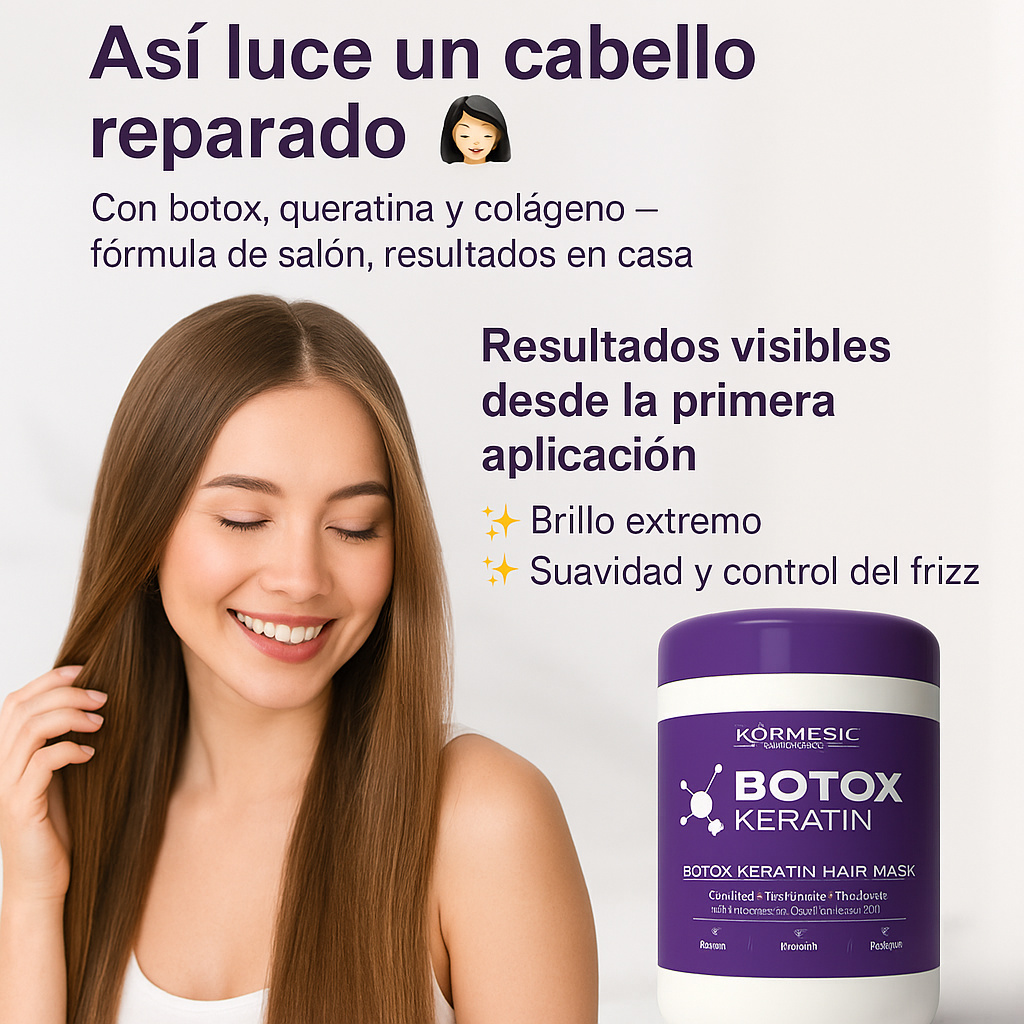 Kormesic Keratin + Botox – Reparación Capilar Profunda (500 ml)
