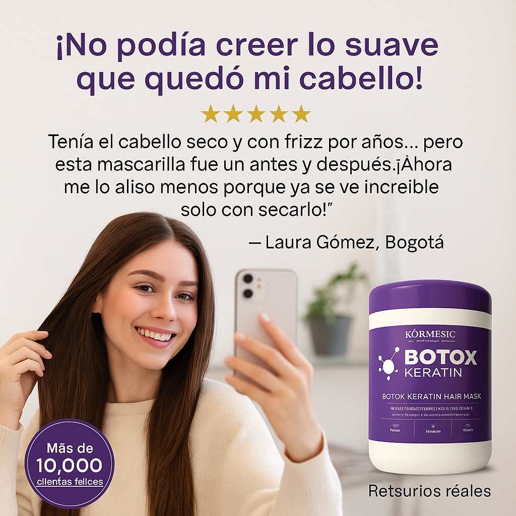 Kormesic Keratin + Botox – Reparación Capilar Profunda (500 ml)