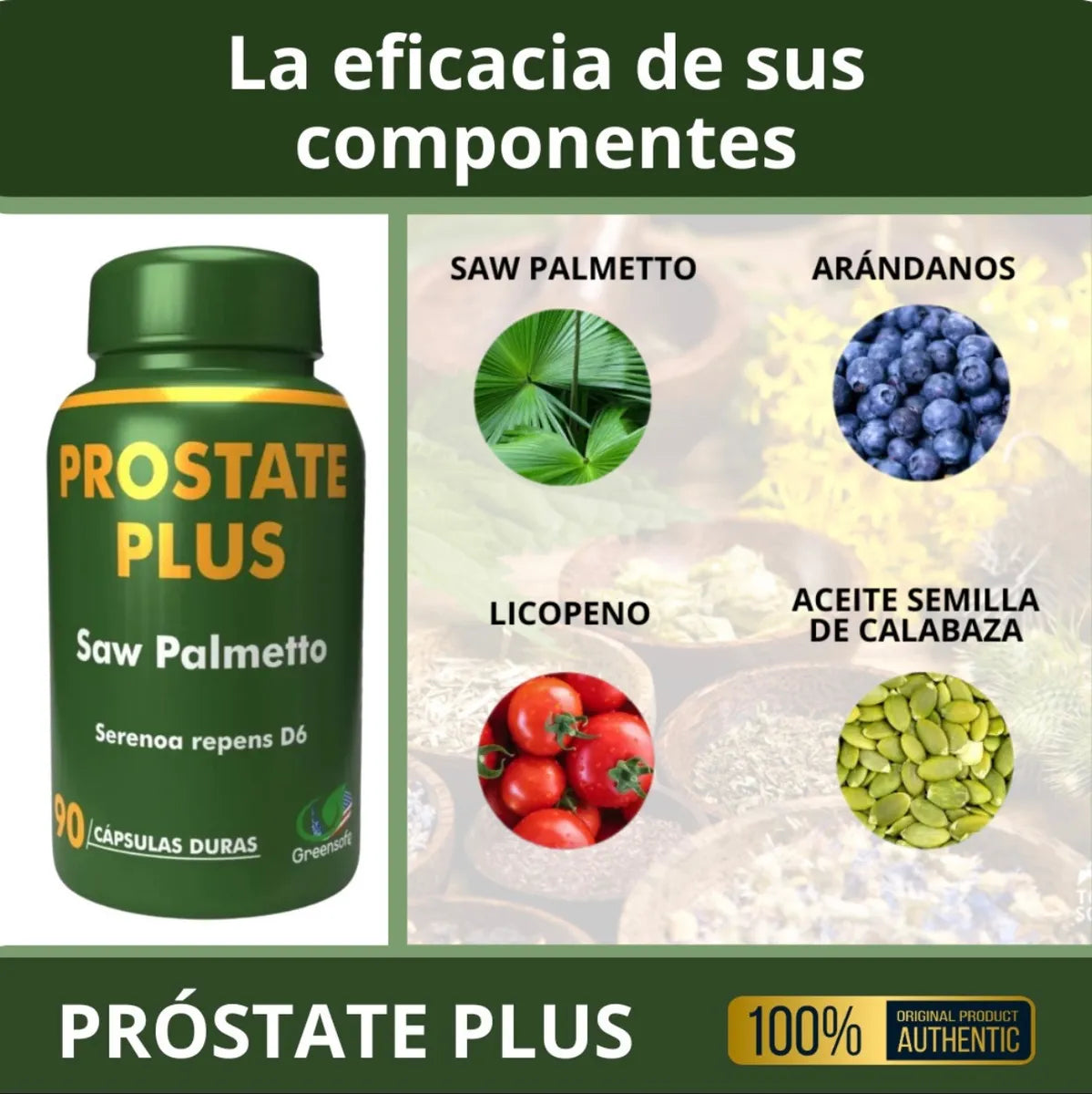 Prostate plus™ | Bienestar urinario, hormonal y sexual.