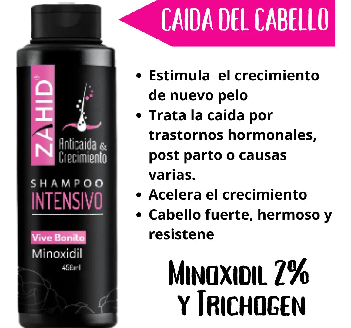 Kit Capilar Fortalecedor ZAHID. Shampoo + Tonico 2x1