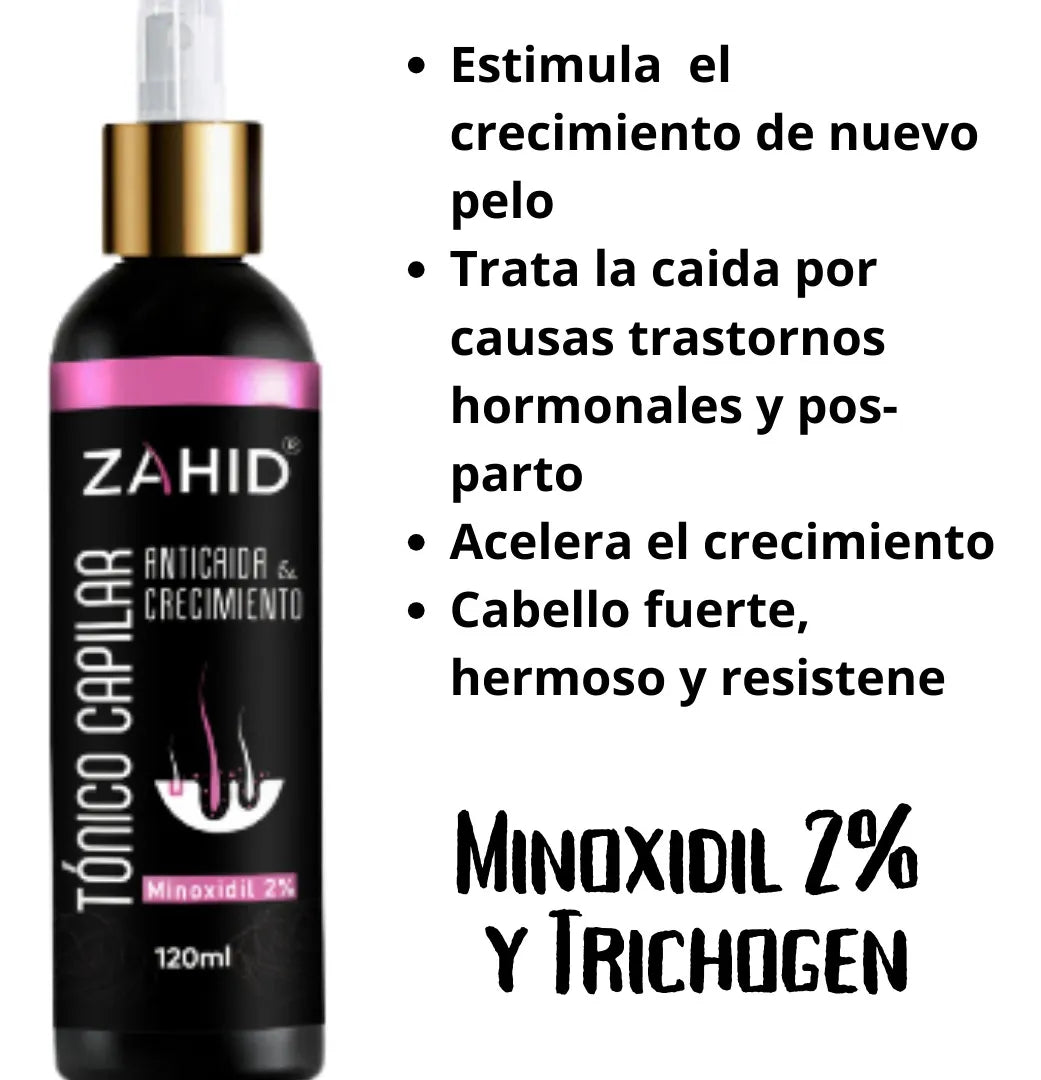Kit Capilar Fortalecedor ZAHID. Shampoo + Tonico 2x1