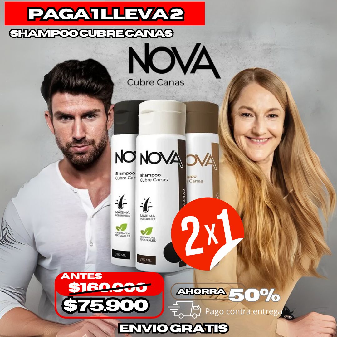 Nova Shampoo Cubre Canas - PAGA 1 LLEVA 2