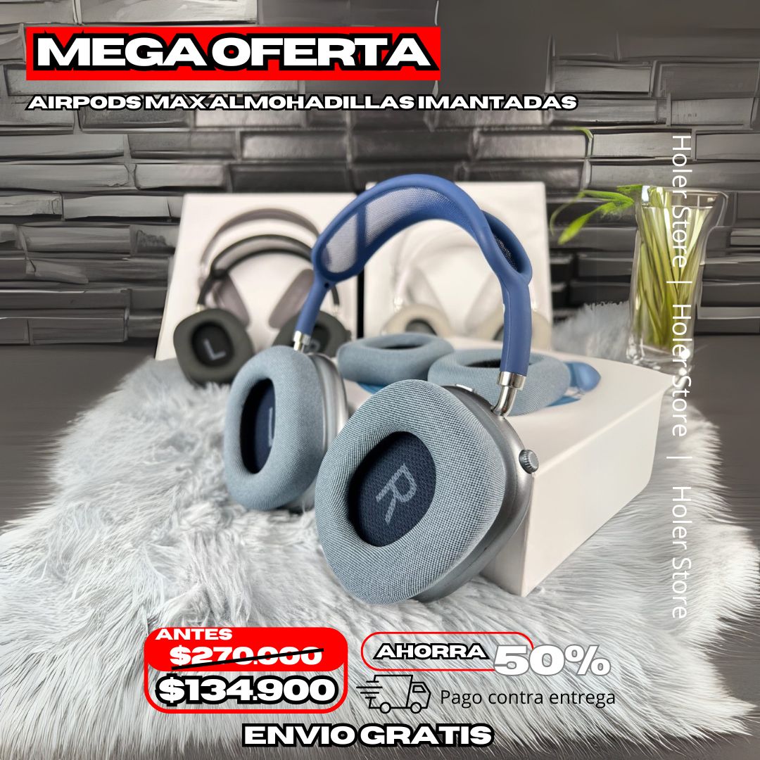 Airpods Max Almohadillas Imantadas - Calidad 1.1