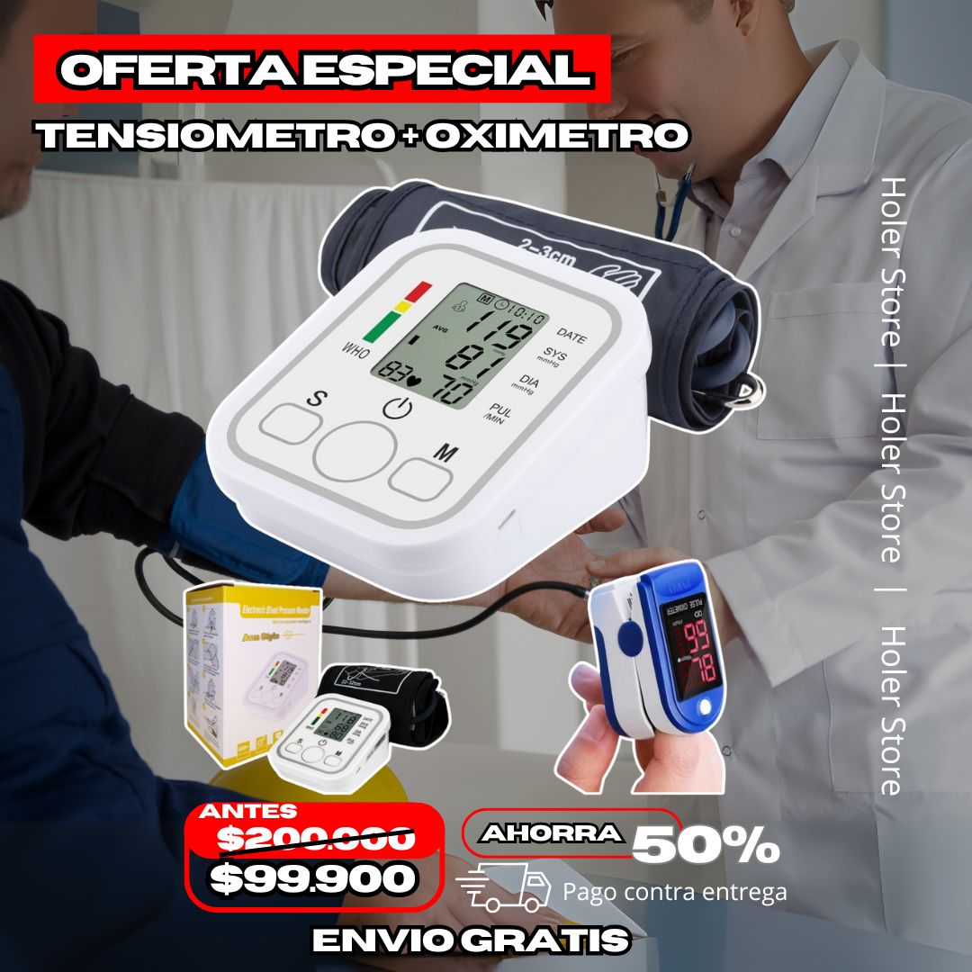 Combo x 2 Tensiometro + Oximetro