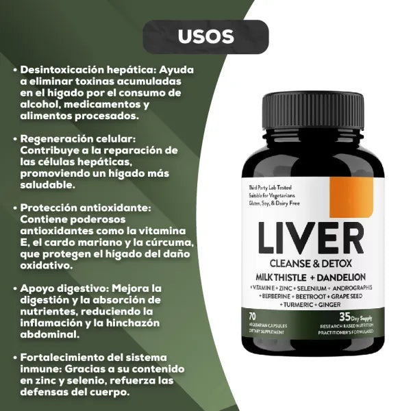 LIVER CLEANSE & DETOX - Desintoxicación Natural