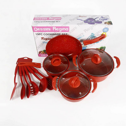 Juego de Ollas y Sartenes Premium Antiadherentes – 13 Piezas