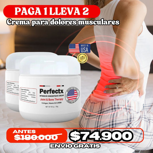 Perfectx Crema Para Dolores Musculares PAGA 1 LLEVA 2