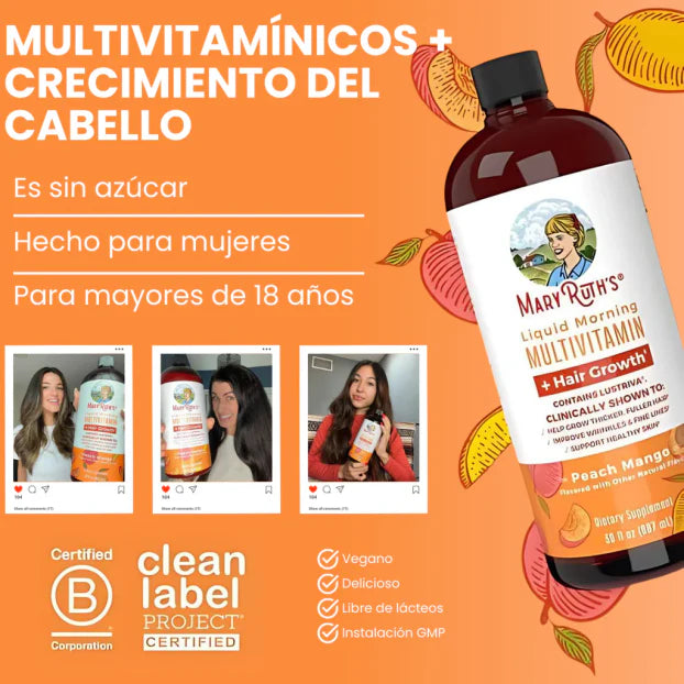 Mary Ruth's | Estimula el crecimiento capilar día tras día