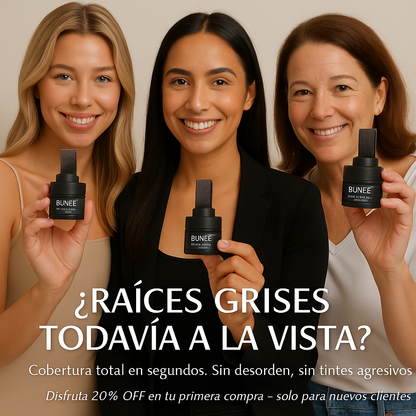 Corrector de Raíz Bunee™ — ¡Raíces Perfectas en Segundos, Sin Ir al Salón!