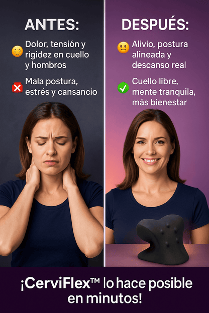 CerviFlex™ Alivio, postura y descanso en solo 10 minutos al día