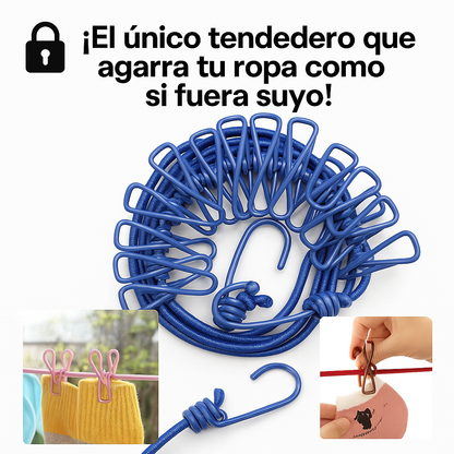 Tendedero Para Ropa Con 12 Ganchos