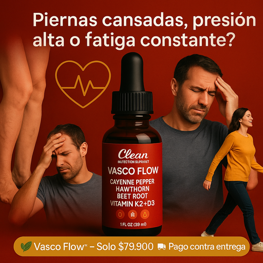 🌿 Clean VascU Flow™ – Apoyo Natural para tu Corazón y Circulación