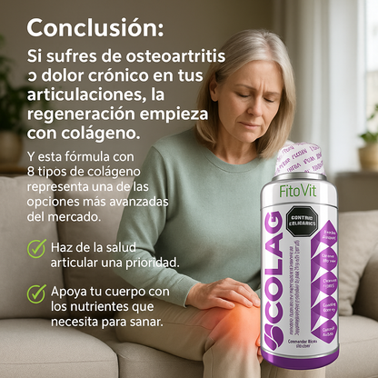 ¡Dile Adiós al Dolor Articular Más Intenso con la Fórmula de 8 Colágenos!