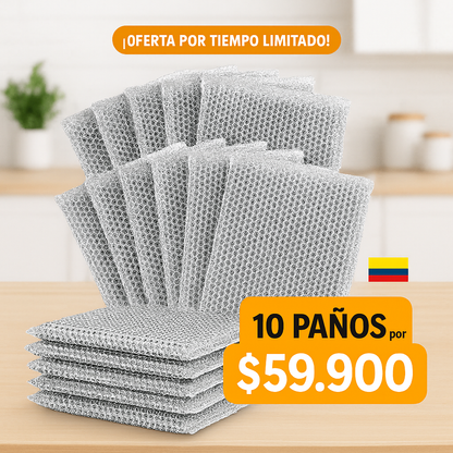 CleanPro – Paños mágicos que eliminan grasa X 10 unidades + PDF de 100 recetas GRATIS con tu compra