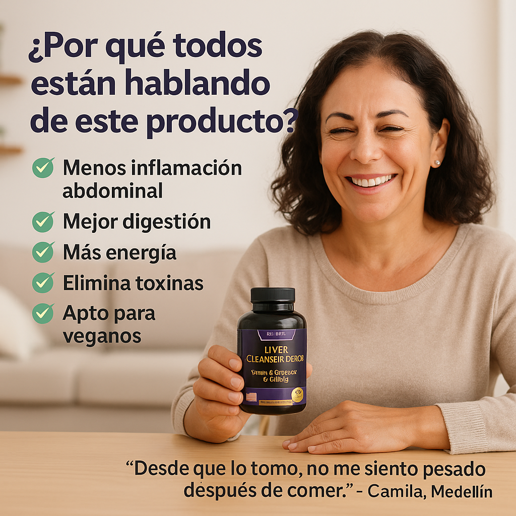 Liver Cleanse & Detox – Fórmula 25 en 1 para cuidar tu hígado y sentirte más liviano