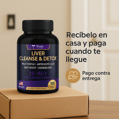 Liver Cleanse & Detox – Fórmula 25 en 1 para cuidar tu hígado y sentirte más liviano