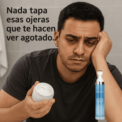 Sérum Contorno de Ojos 5% Cafeína con Roller 360° – Efecto Refrescante para Hombres