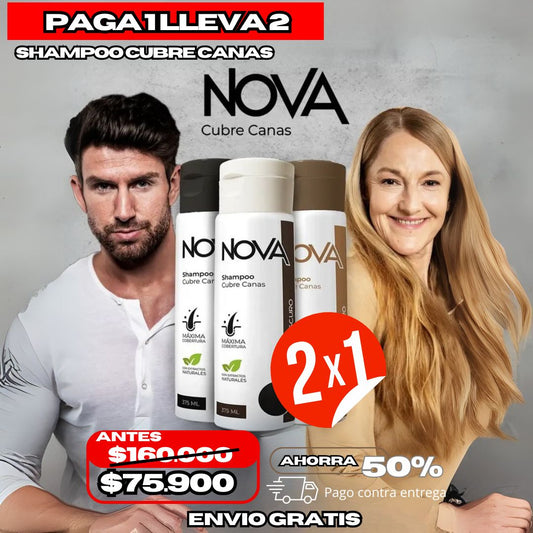 Nova Shampoo Cubre Canas - PAGA 1 LLEVA 2